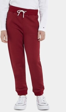 Czerwone spodnie dziecięce Tommy Hilfiger