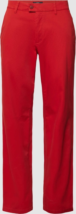 Czerwone spodnie Eurex By Brax z bawełny
