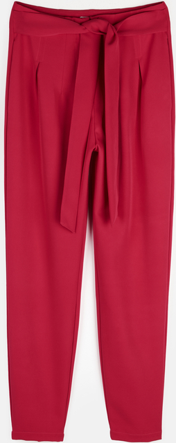 Czerwone spodnie Gate w stylu casual