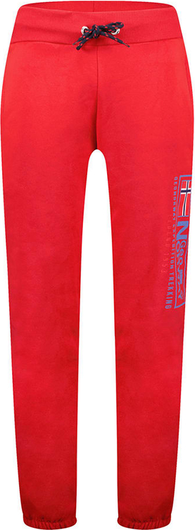 Czerwone spodnie Geographical Norway z dresówki