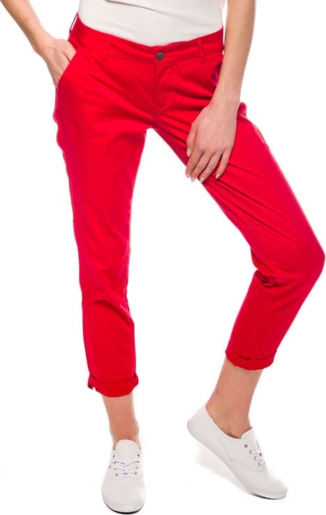Czerwone spodnie Hilfiger Denim w stylu casual