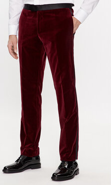 Czerwone spodnie Hugo Boss w stylu casual