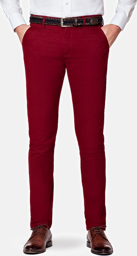 Czerwone spodnie LANCERTO z tkaniny