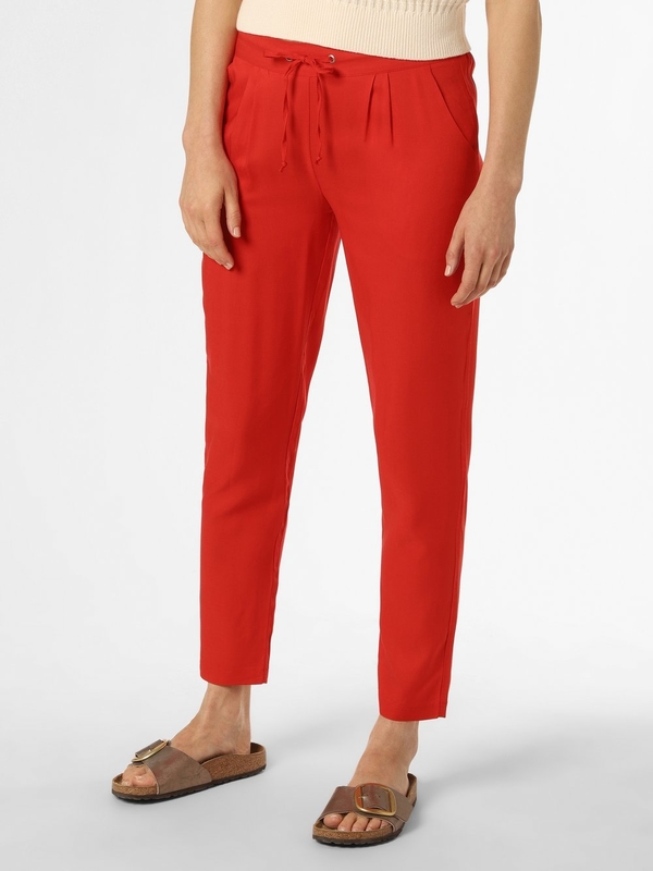 Czerwone spodnie Marie Lund w stylu casual