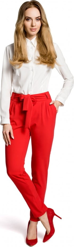 Czerwone spodnie MOE w stylu casual