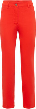 Czerwone spodnie Olsen w stylu casual
