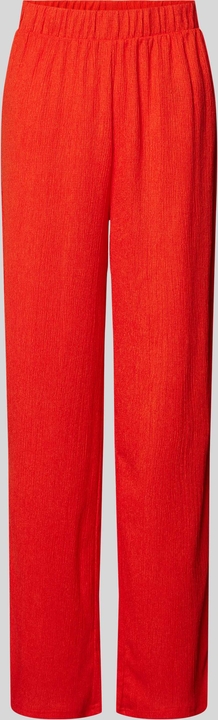 Czerwone spodnie Pieces w stylu retro