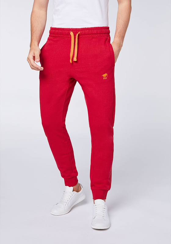 Czerwone spodnie Polo Sylt z bawełny w sportowym stylu
