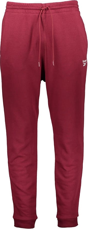 Czerwone spodnie Reebok z bawełny