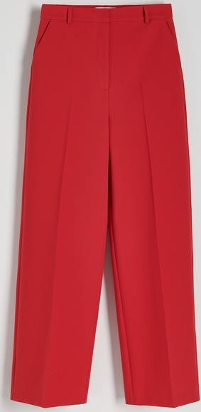 Czerwone spodnie Reserved w stylu retro