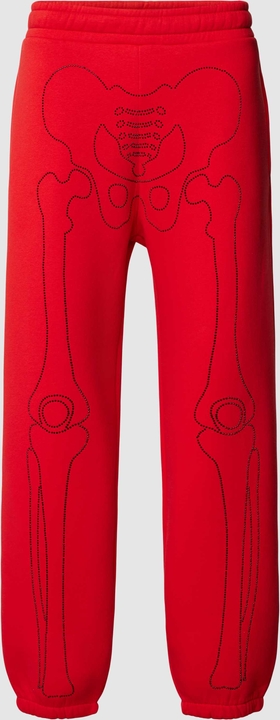 Czerwone spodnie Review z bawełny