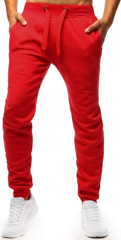 Czerwone spodnie sportowe Dstreet