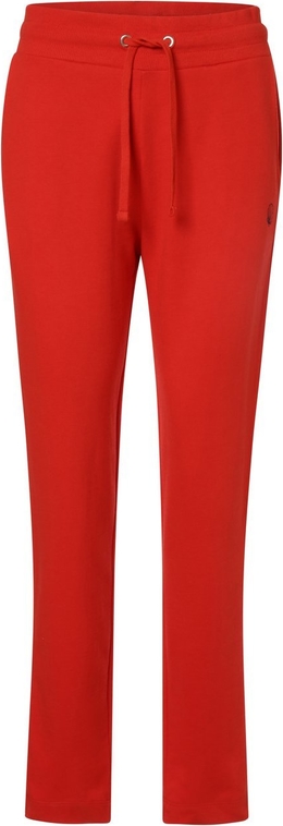 Czerwone spodnie sportowe Franco Callegari z bawełny w stylu casual
