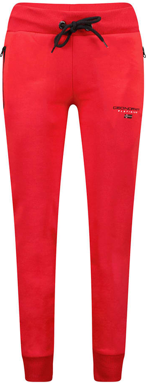 Czerwone spodnie sportowe Geographical Norway w sportowym stylu