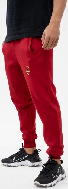Czerwone spodnie sportowe Mystars z dresówki