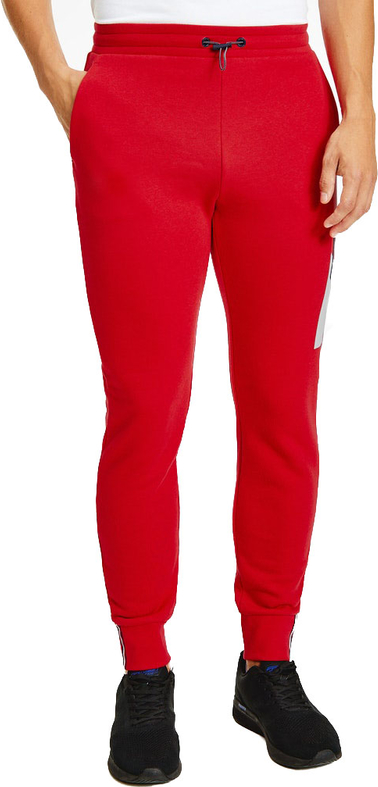 Czerwone spodnie sportowe Tommy Hilfiger w sportowym stylu