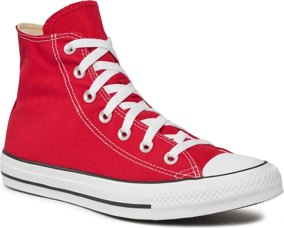 Czerwone trampki Converse w młodzieżowym stylu wysokie