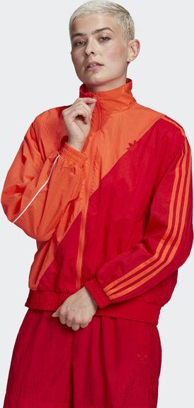 Czerwony dres Adidas z satyny