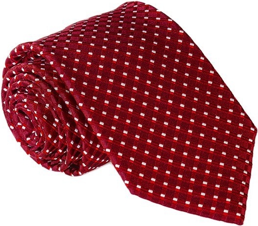 Czerwony krawat Luma Milanówek z jedwabiu