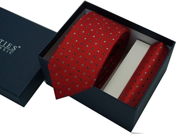 Czerwony krawat N.ties