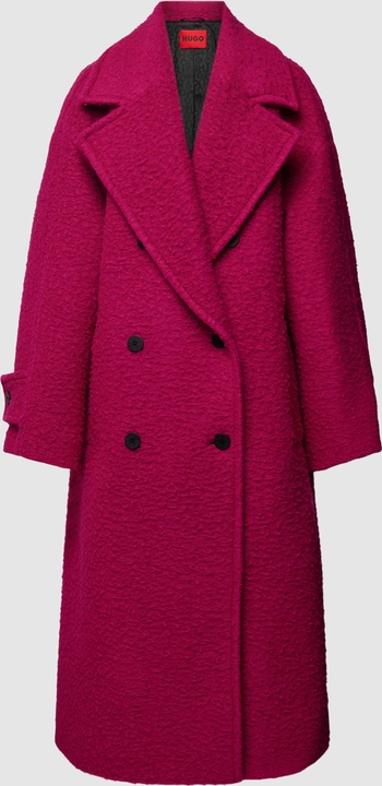 Czerwony płaszcz Hugo Boss w stylu casual