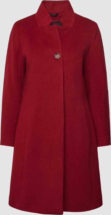Czerwony płaszcz Icons Cinzia Rocca bez kaptura w stylu casual