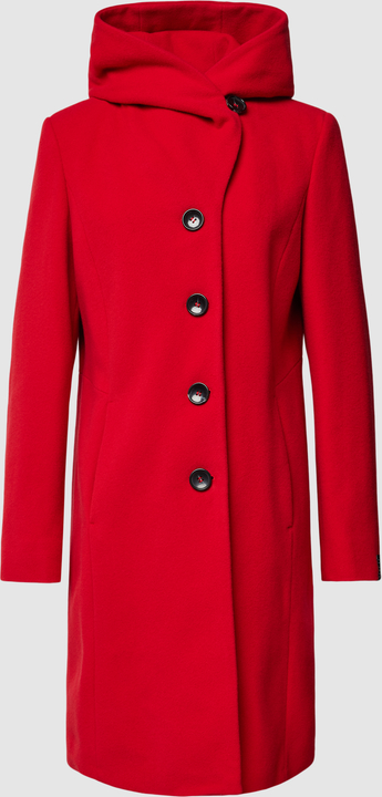 Czerwony płaszcz Milo Coats z kapturem