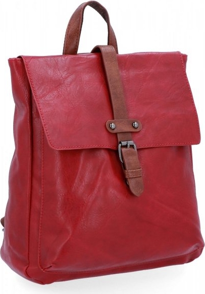 Czerwony plecak Herisson ze skóry ekologicznej