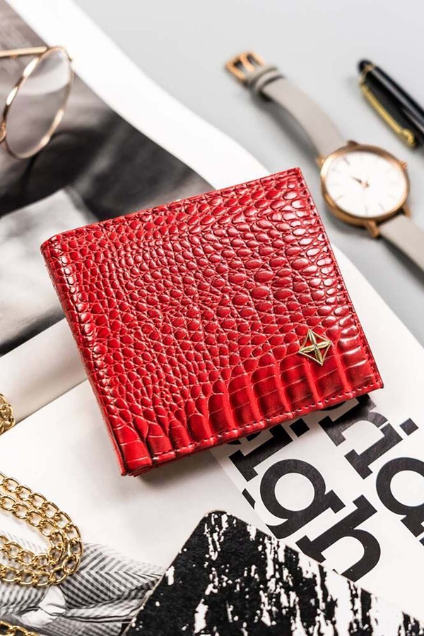 Czerwony portfel Milano Design