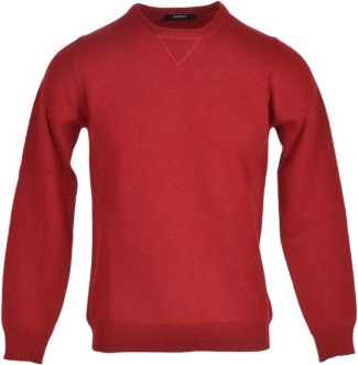 Czerwony sweter Alpha w stylu casual
