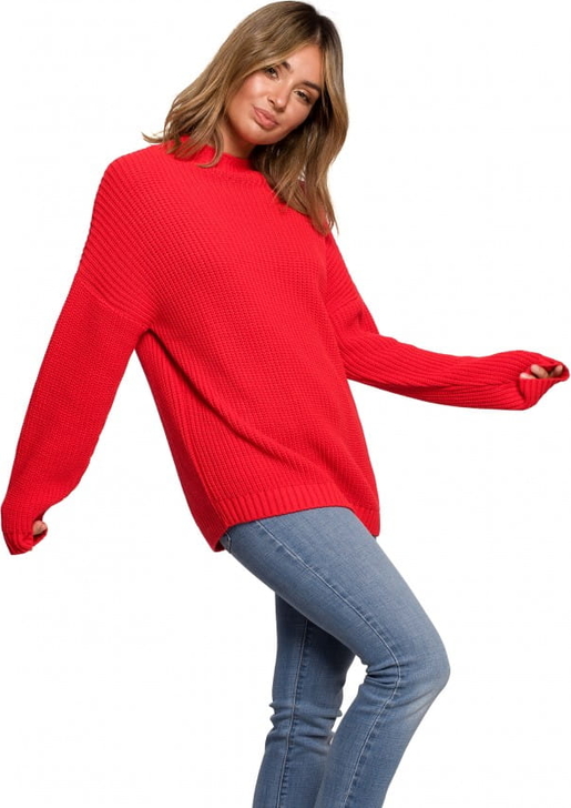 Czerwony sweter Be