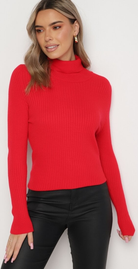Czerwony sweter born2be