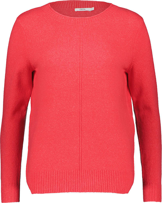 Czerwony sweter Cecil z bawełny
