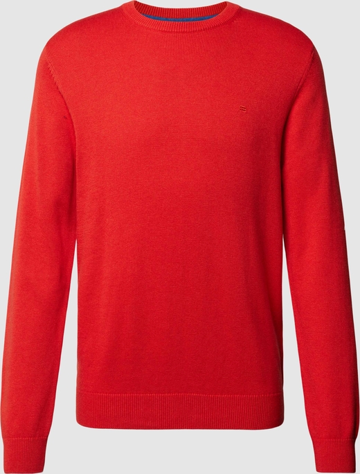 Czerwony sweter Christian Berg w stylu casual z okrągłym dekoltem