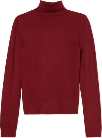 Czerwony sweter Cropp z dzianiny