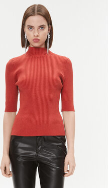 Czerwony sweter DKNY