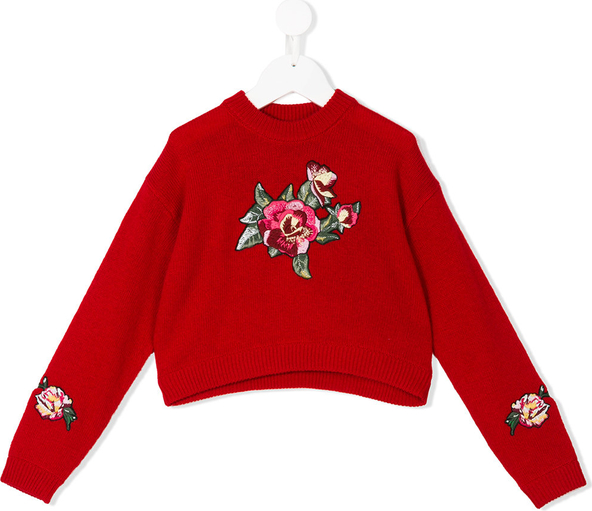 Czerwony sweter Dolce &amp; Gabbana Kids