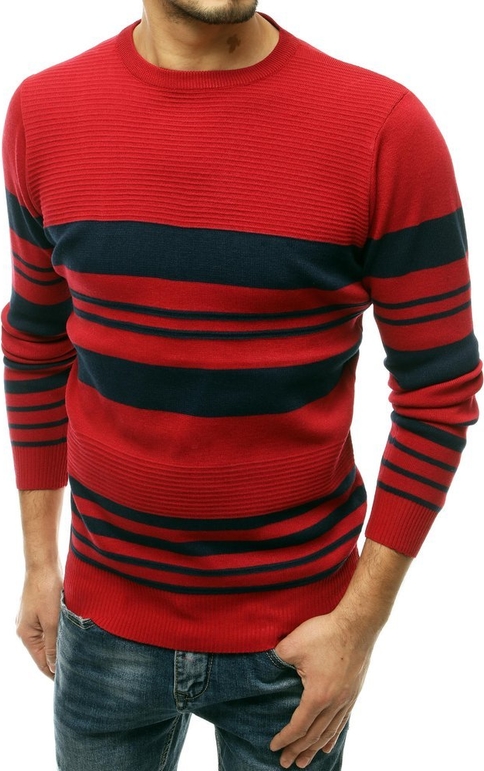 Czerwony sweter Dstreet z wełny