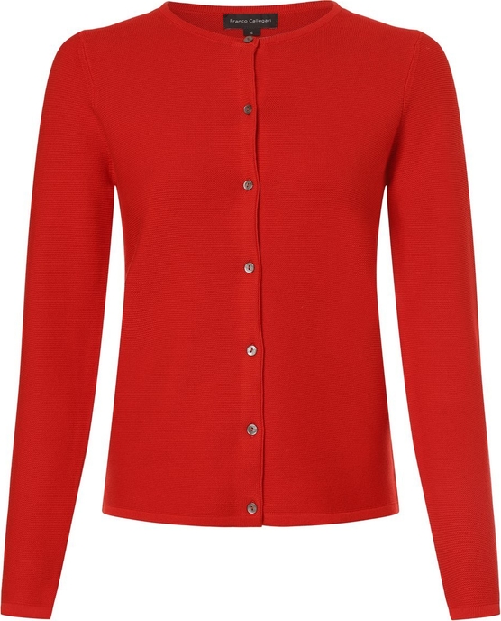 Czerwony sweter Franco Callegari z bawełny