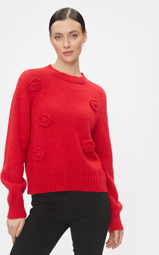 Czerwony sweter Kontatto