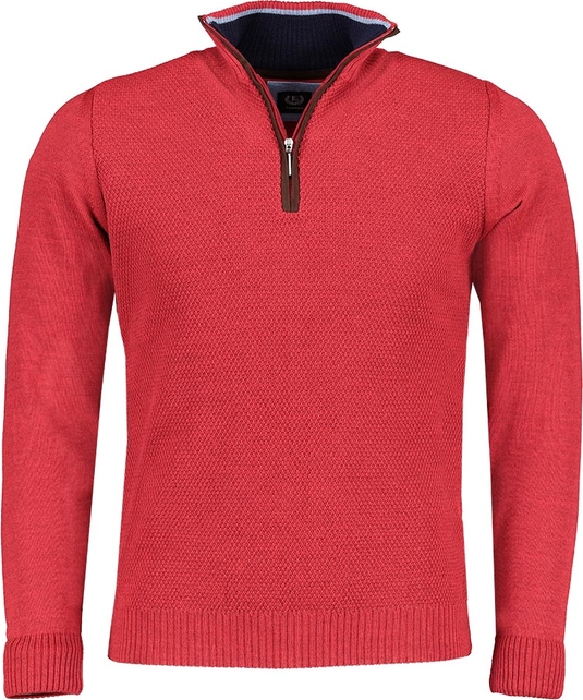 Czerwony sweter Lavard w stylu casual z wełny
