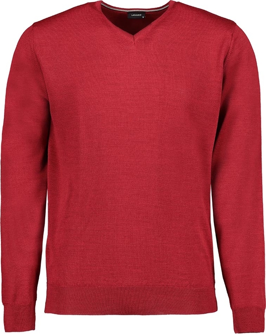 Czerwony sweter Lavard z wełny