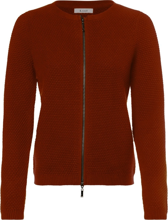 Czerwony sweter Lund z bawełny