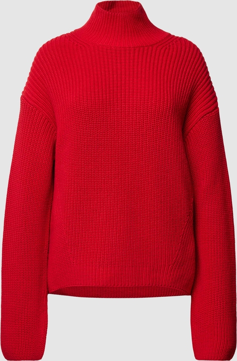 Czerwony sweter Marc O'Polo z bawełny