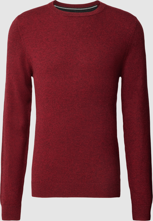 Czerwony sweter McNeal z wełny z okrągłym dekoltem w stylu casual