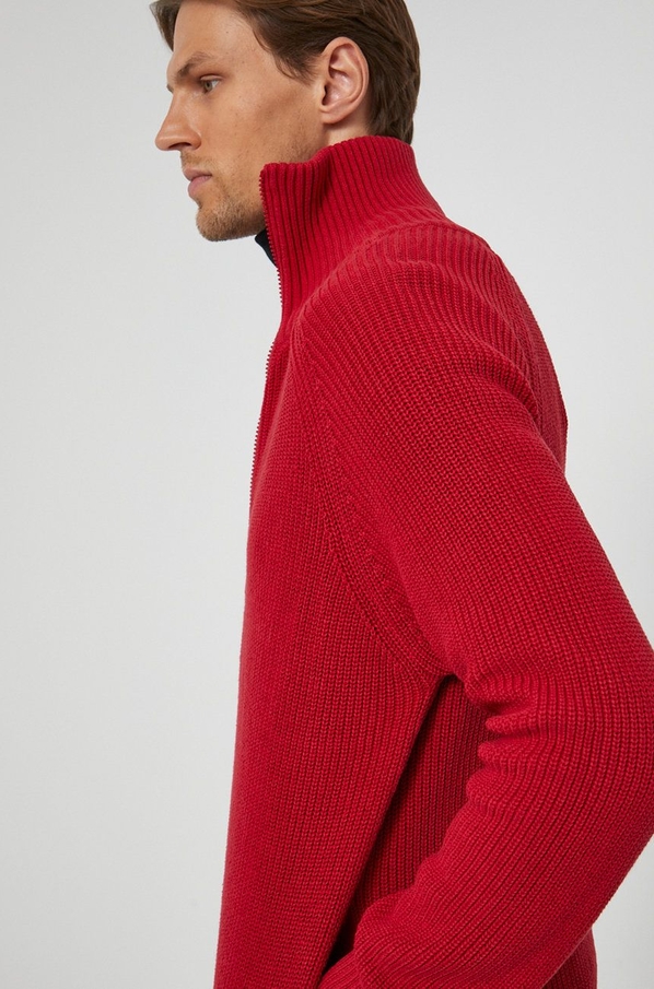 Czerwony sweter Medicine z dzianiny w stylu casual