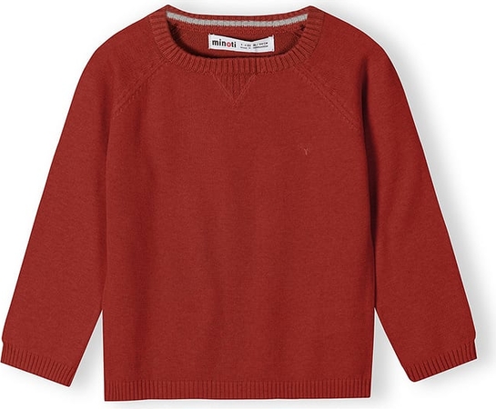 Czerwony sweter Minoti z bawełny