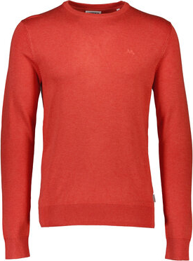 Czerwony sweter MODIVO z okrągłym dekoltem w stylu casual