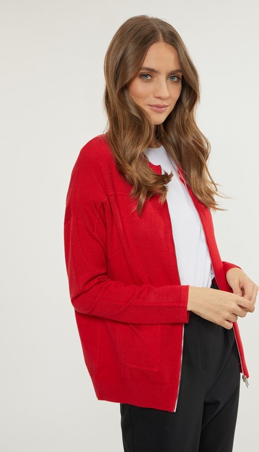 Czerwony sweter Monnari
