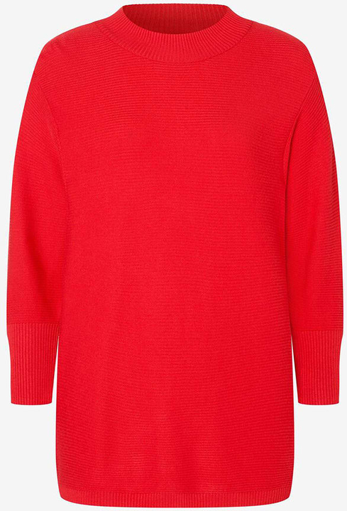 Czerwony sweter More & More w stylu casual